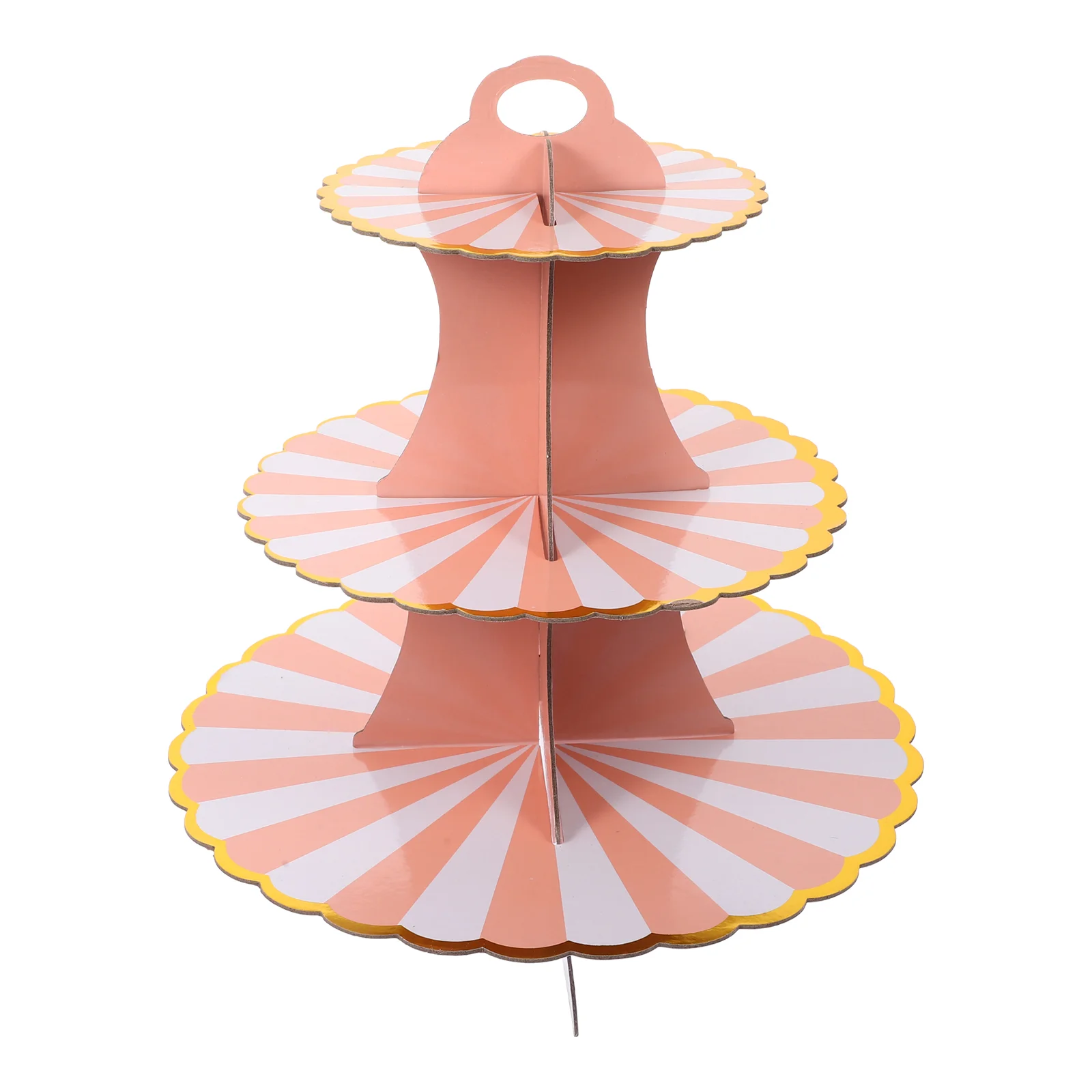 

Stand Cake Cupcake Display Dessert Tower Serving Tray Tier Paper Plate 3 Rack Cardboard Pastry Tiered Holder Shelf Platter