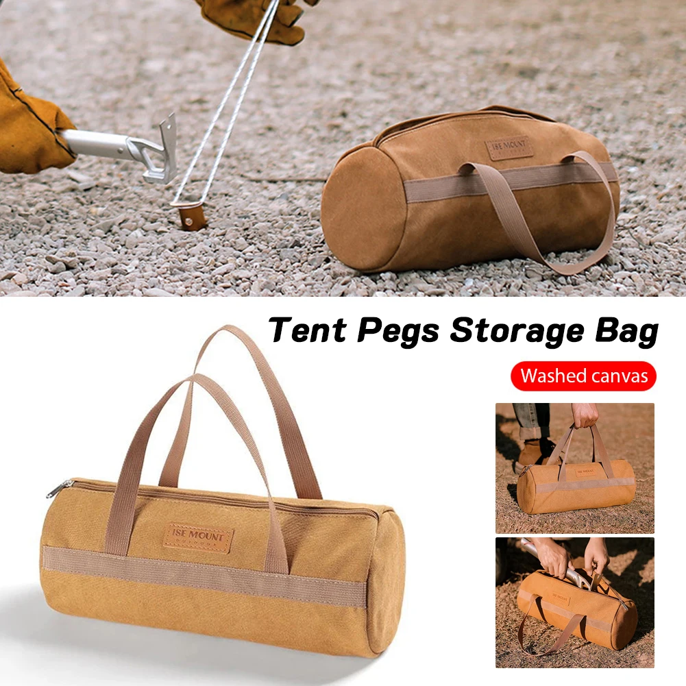 

Large Capacity Storage Bags Outdoor Camping Hiking Equipment Tent Hammer Wind Rope Tent Pegs Nails Travel Bag Accessories