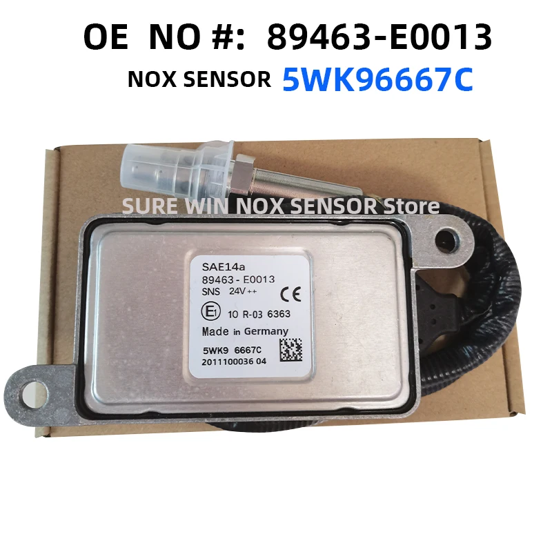 

5WK96667C 5WK9 6667C 89463-E0013 Original New Nox Nitrogen Oxides Sensor For Hino Diesel Truck SNS 24V 89463E0013 89463 E0013