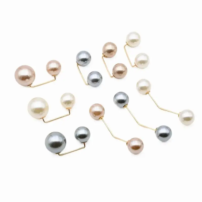 3pcs/lot Pearl Brooch Pins Anti-fade Exquisite Elegant Brooches for Women Pants Sweater Cardigan Clip Coat Summer Dress Jewelry