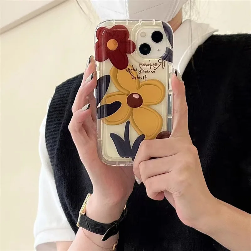 

Retro Oil Painting Yellow Flowers Suitable for All Models of Phone Cases Apple Huawei OPPO Xiaomi Vivo Samsung Phone Cases