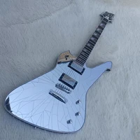factory launch custom new 6 string advanced electric guitar mirror split guitar free shipping