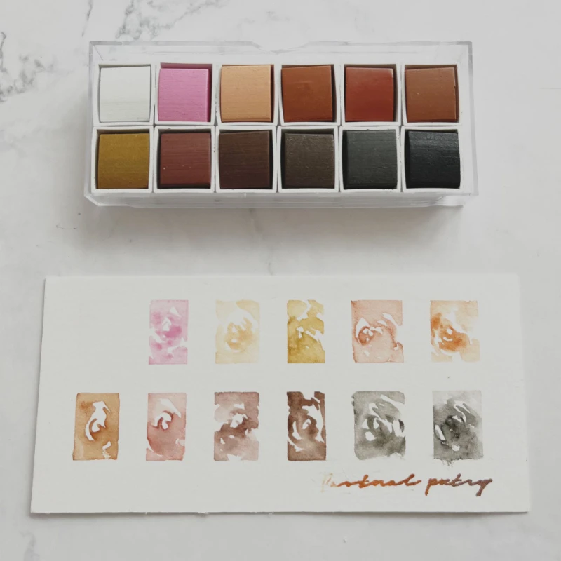 Ceny Artysta-wyglądu Skóry Na Poziomie Kolor Stałe Akwarela Postać Z Anime Portret Dedykowane 12-kolor Uczeń Egzamin W Szkole Dostaw Sztuki