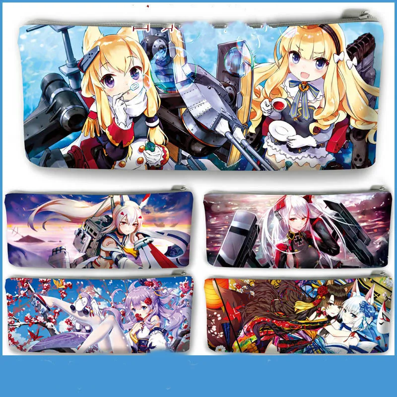 

Azur Lane Pencil Bags Anime Kirito 3D Printing Pencil Cases Cosplay High Capacity Storage Stationery Office Supplies Stationary