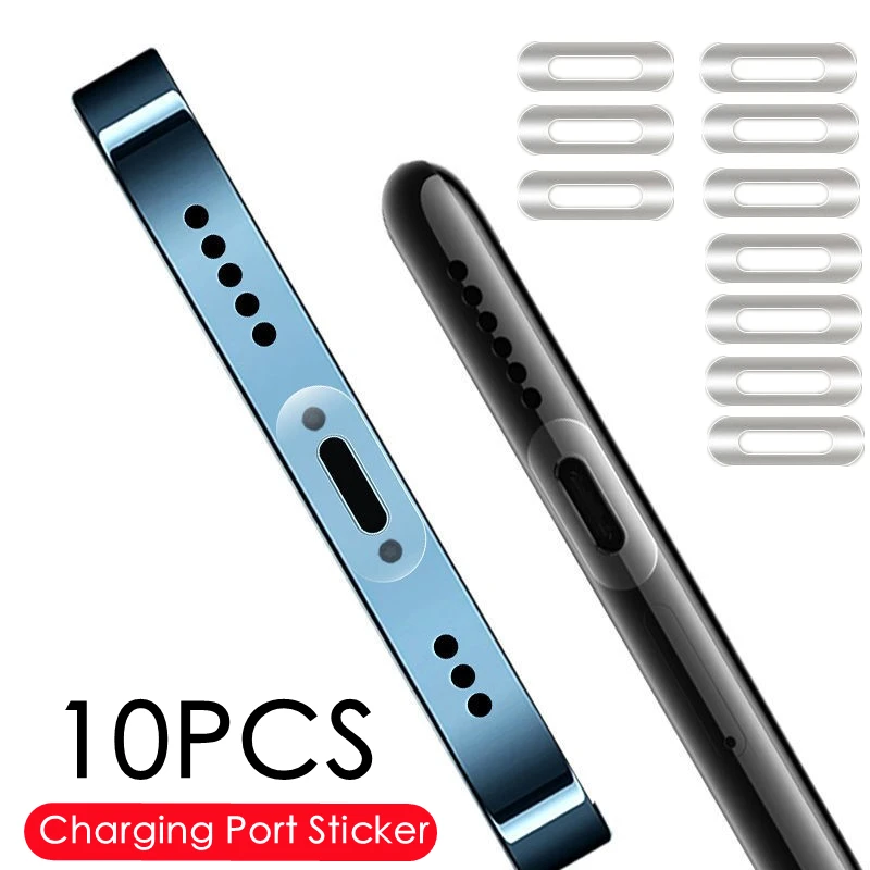 

10PCS Universal Charging Port Protective Film For iPhone Samsung Xiaomi Mobile Phone Accessories Android Type-C Protector Film