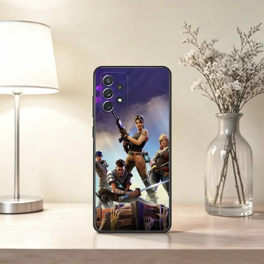Фото Чехол для телефона Fortnite-S Battle Royale для Samsung S25, S24, S21, S22, S23, S30, Ultra, S20, Plus, Fe, мягкий силиконовый, черный №4