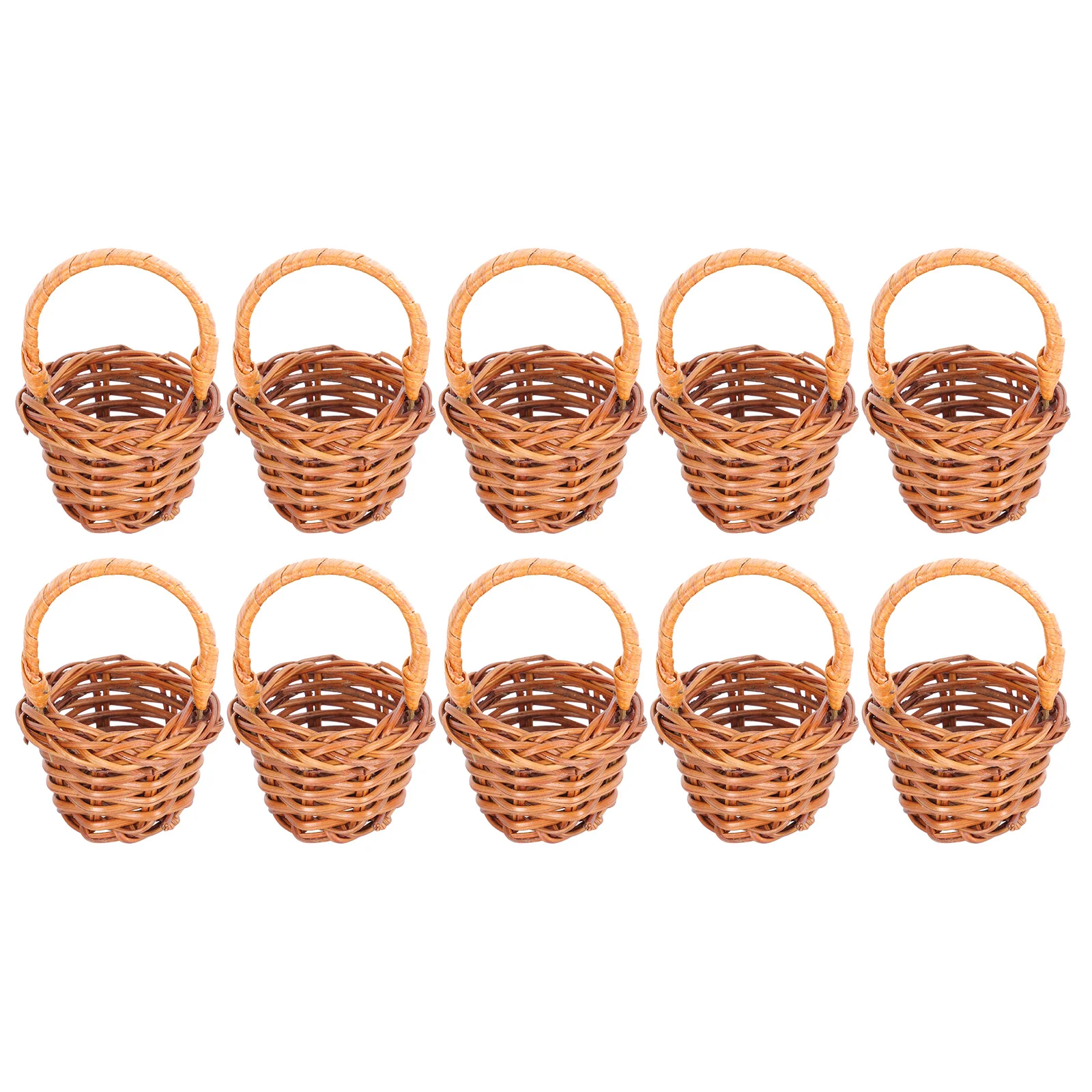 

Basket Baskets Mini Wicker Woven Picnic Rattan Flowerminiature Small Fruitparty Wedding Willow Storage Favor Candy Hamper Bread