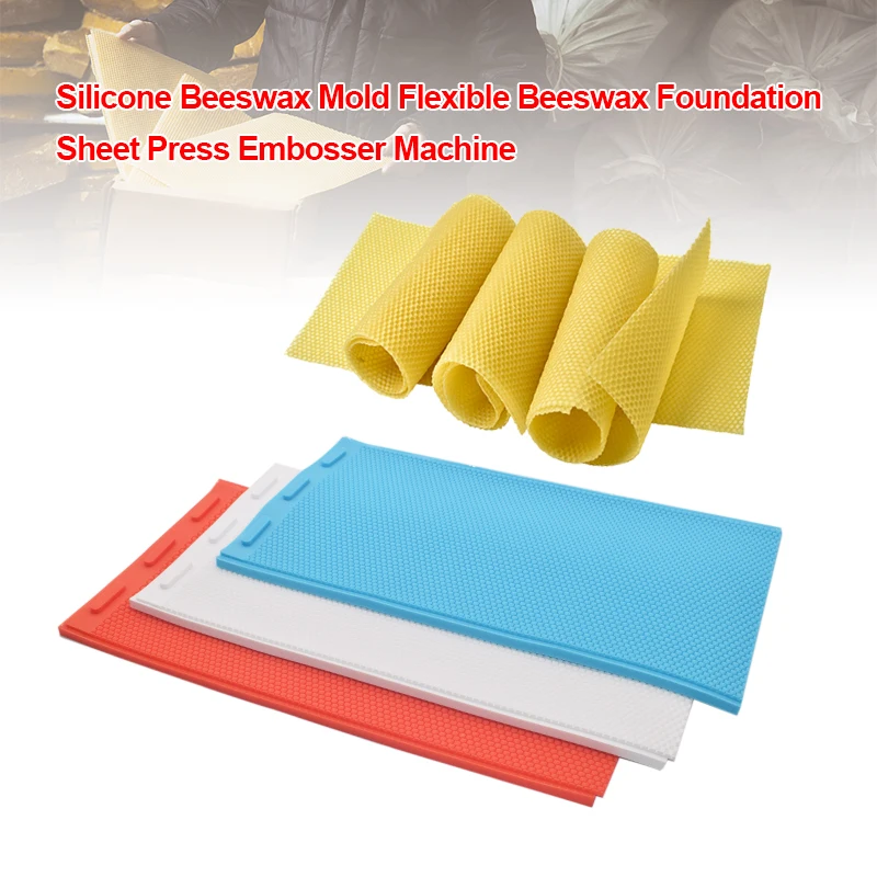 

Rubber Beeswax Foundation Press Sheet Mould Bee Hive Cell Size 5.3mm Beekeeping Equipment BeeHive Basis Press Sheet Mould Tools