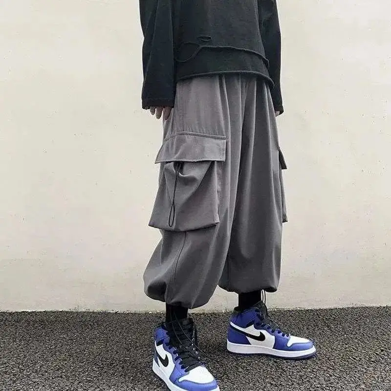 Летние красивые мужские бриджи в стиле Ins Vibe Ulzzang уличная одежда брюки Y2K Kpop