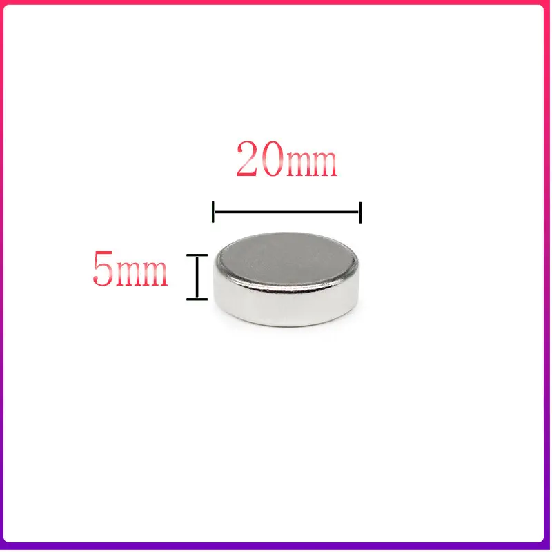 

2/5/10/15/20/30PCS 20x5 mm Round Rare Earth Neodymium Magnet N35 Disc Search Magnet 20x5mm Permanent Magnet 20*5 mm