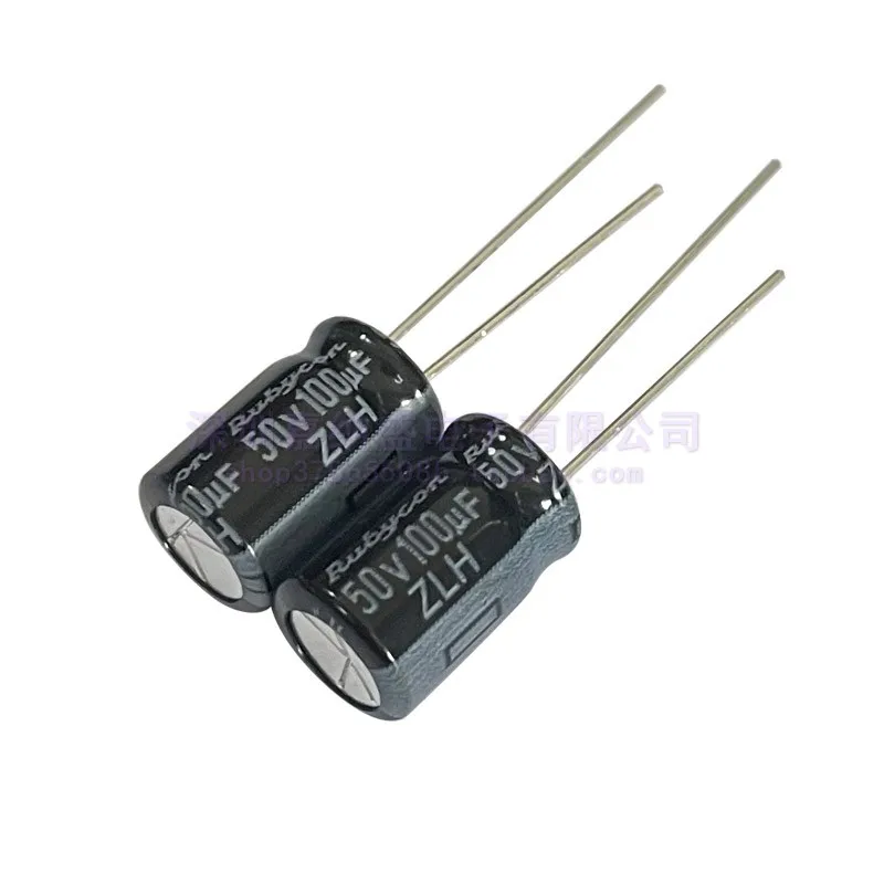 

20Pcs/lot original electrolytic capacitor 50V 100UF 8X11.5mm ZLH high frequency low resistance long life