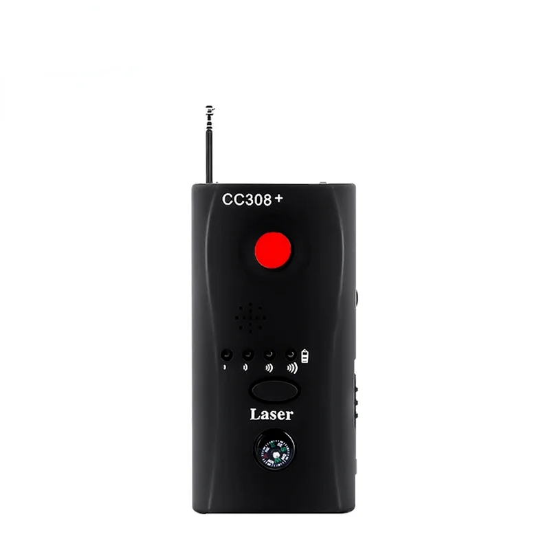 Wireless Camera Lens Signal Detector Full-range Audio Bug RF GSM Device Finder CC308 Mini WiFi Cameras Detect Privacy Protect