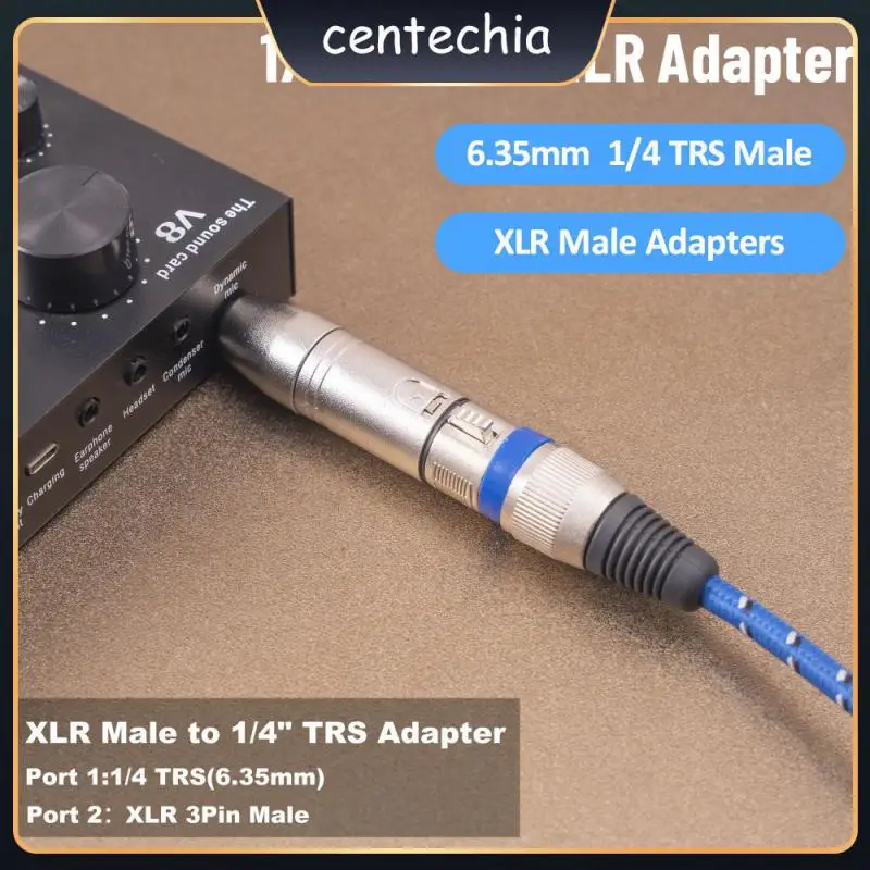 

Metal Shell Stereo Connector High Quality Cable Converter For Headphones Amplifier Microphone Adapter Amplifier Mic Aux Cable