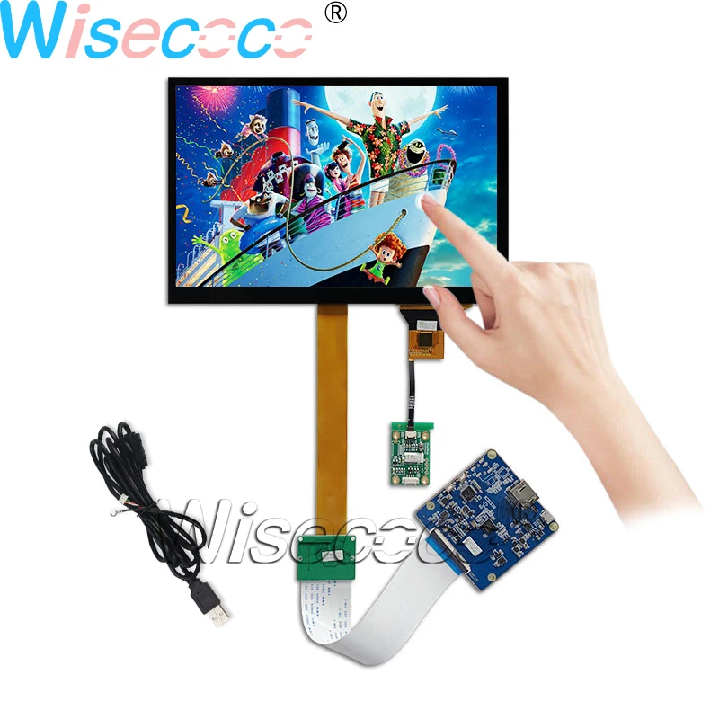 Wisecoco 8 9 дюймов 2K IPS ЖК-дисплей 2560*1600 емкостный сенсорный экран Hdmi-совместимый Raspberry