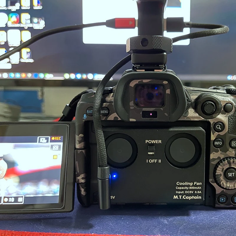 Портативный радиатор системы охлаждения для Canon R5 R6 SONY A7M4 A7S3 A7C ZV-1
