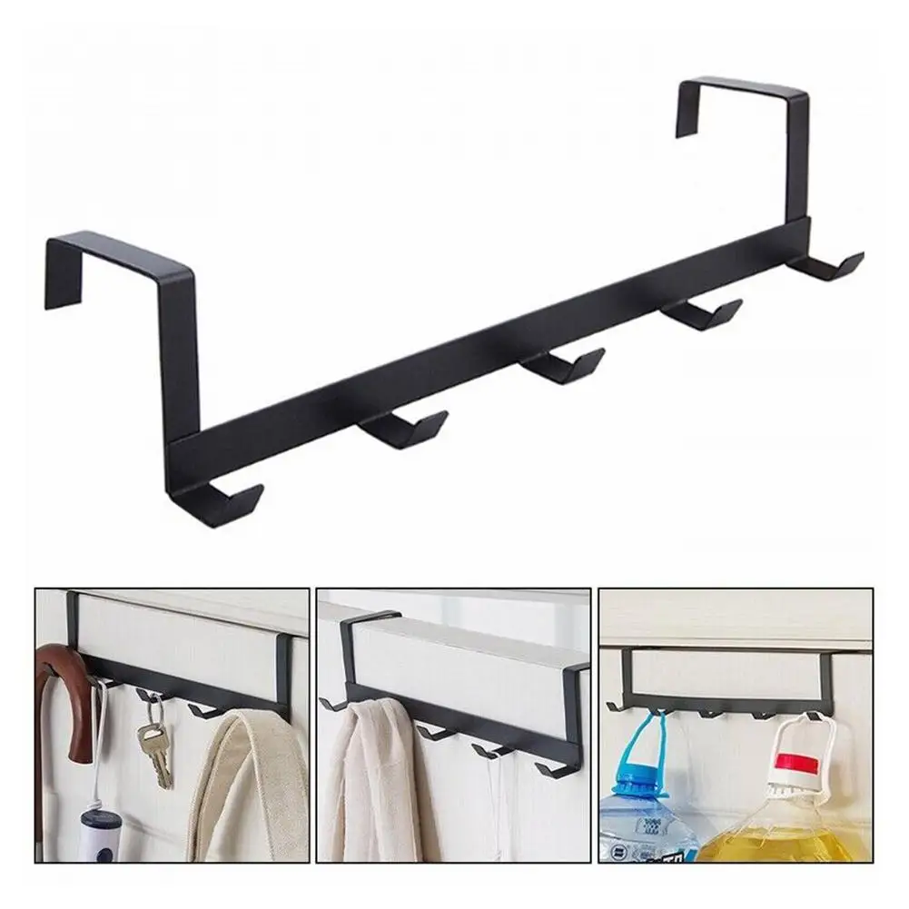 

Household Back Door Hook Multi-functional Clothes Bags Hanger Bathroom Hats Coats Storage Scarves Towel Organizer Hooks Rac J7p1