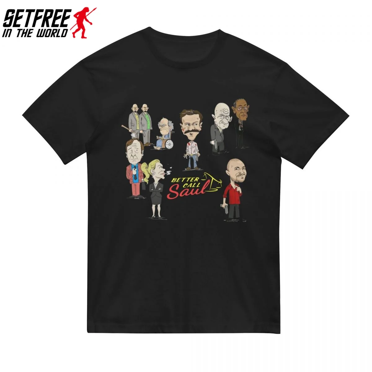 Футболка Better Call Saul BCS винтажная Хлопковая мужская одежда с коротким рукавом на