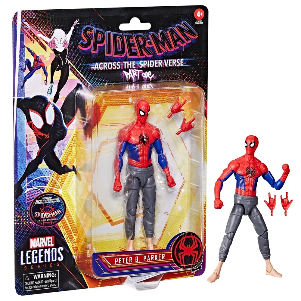 Hasbro Marvel Legends Series Spider-Man: Across The Spider-Verse Peter B Parker 6-дюймовая фигурка игрушка детский