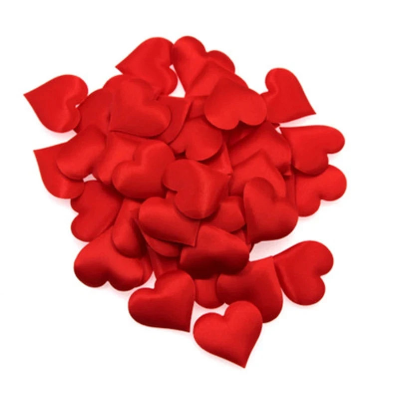 

100Pcs /bag Wedding Decoration Artificial Heart Shaped Sponge Petal DIY for Birthday Wedding Table Decoration Party Supplies