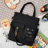 fashion trend womens bag 2022 new canvas shoulder bag cute student messenger bag literary zipper luxury handbags tote bag