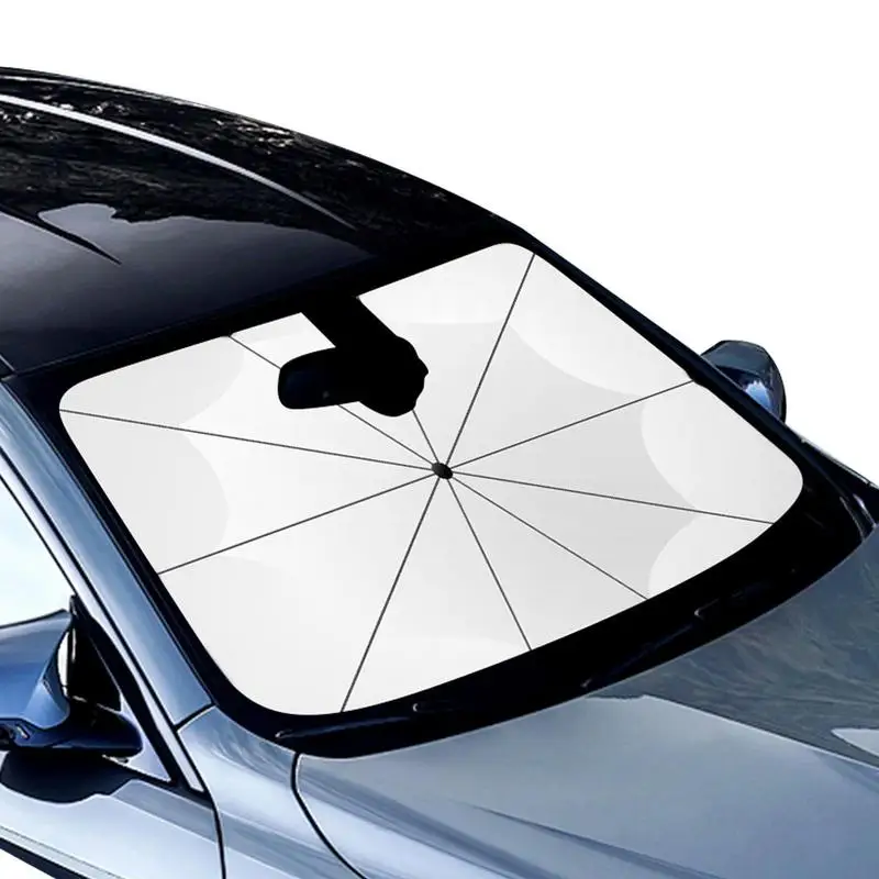 

Car 2 In 1 Umbrella Windshield Sun Shades Car Foldable Sun Shades Handle Bendable Car Sunshades Window Accessories For Suv Truck