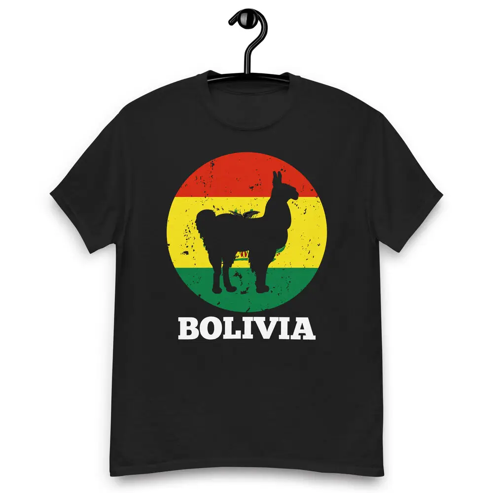 Патриотический болианский | Любитель ламы Флаг Боливии с футболкой альпака