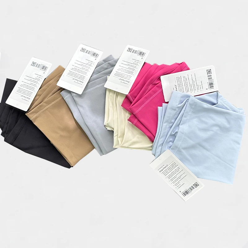 Women-lulu Biker Shorts Women Sport Shorts High Waist Pants Fitness Gym Sportswear Cycling Shorts Women Yoga Shorts