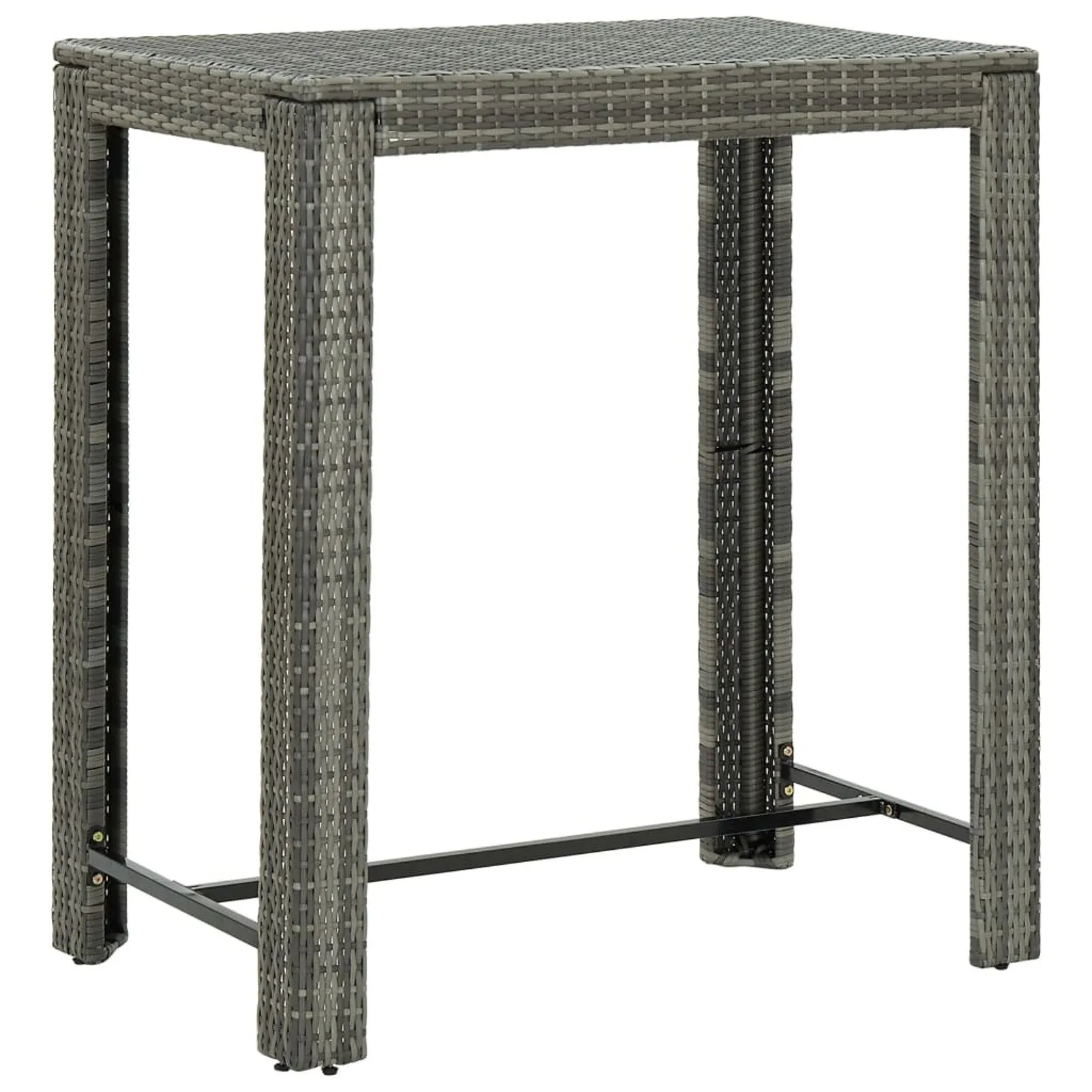

Garden Bar Table Gray 39.4"x23.8"x43.5" Poly Rattan