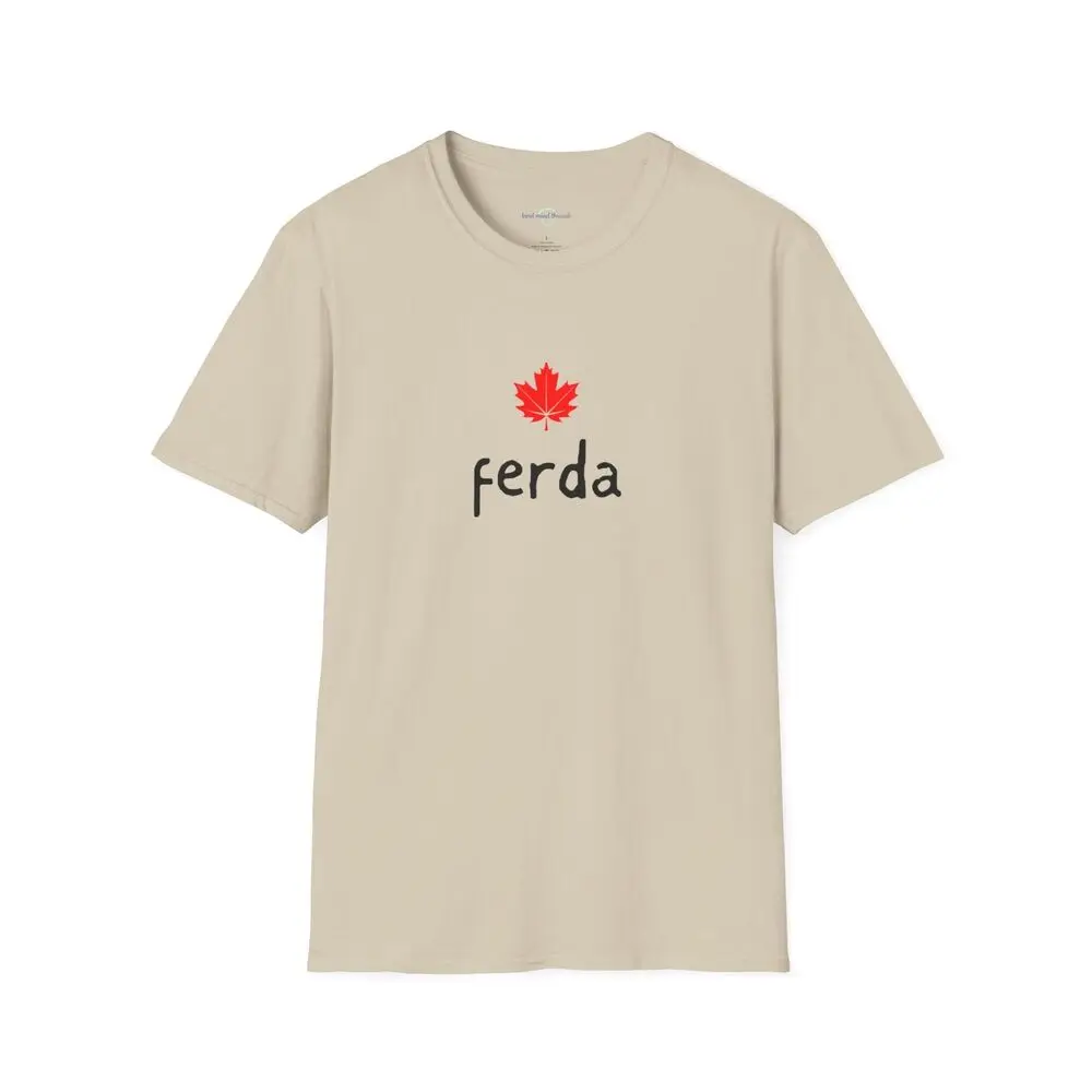 Мягкая футболка с надписью Ferda