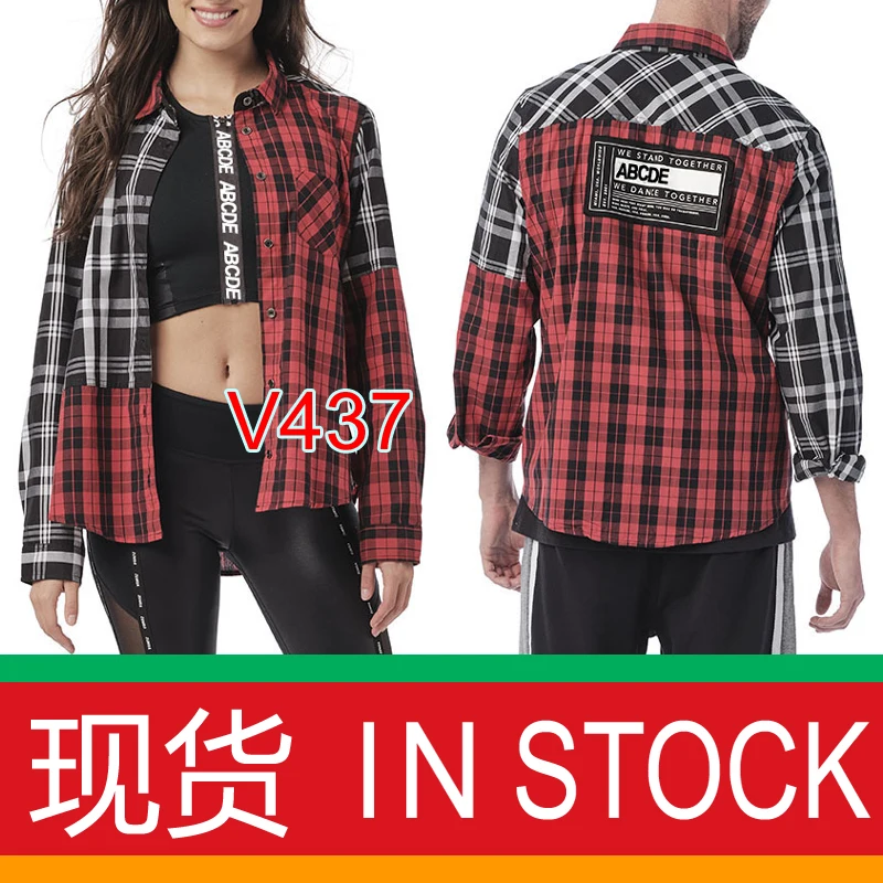 

Men's and women's shirts, waist-tie, cotton, sports fitness dance