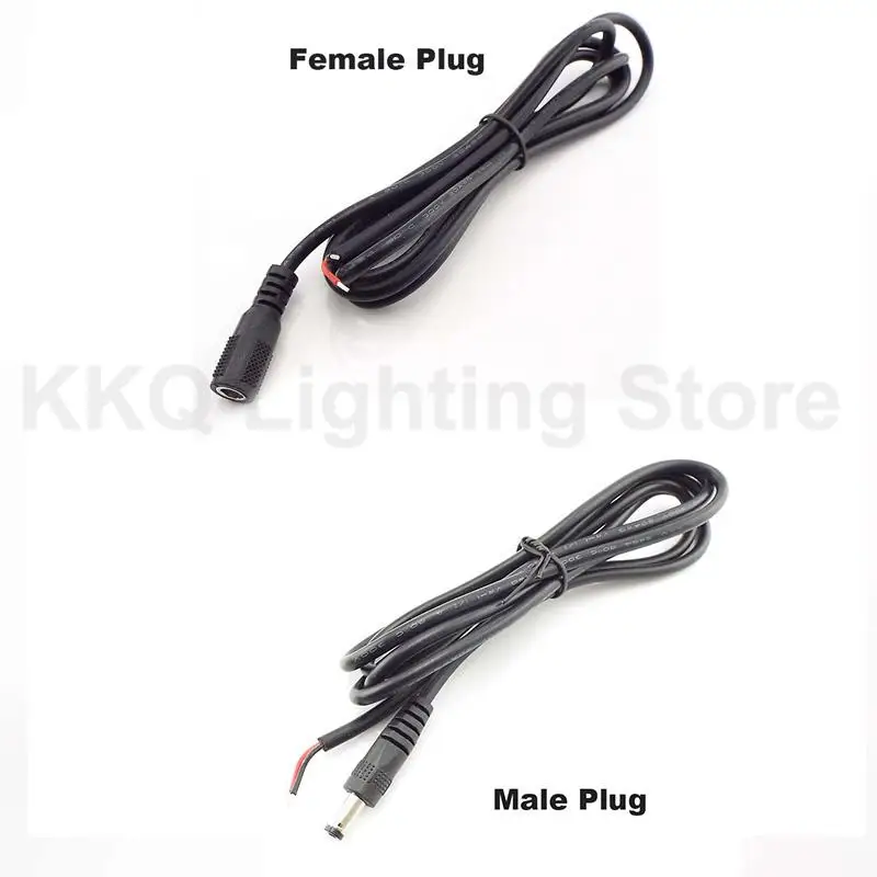 1 м удлинитель питания постоянного тока косичка кабель 5 5x2 мм разъем папа-мама для