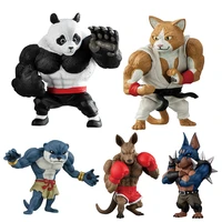 japan anime bandai gachapon capsule toy gacha animal lord king of the beasts kung fu panda kangaroo raccoon figure ornament