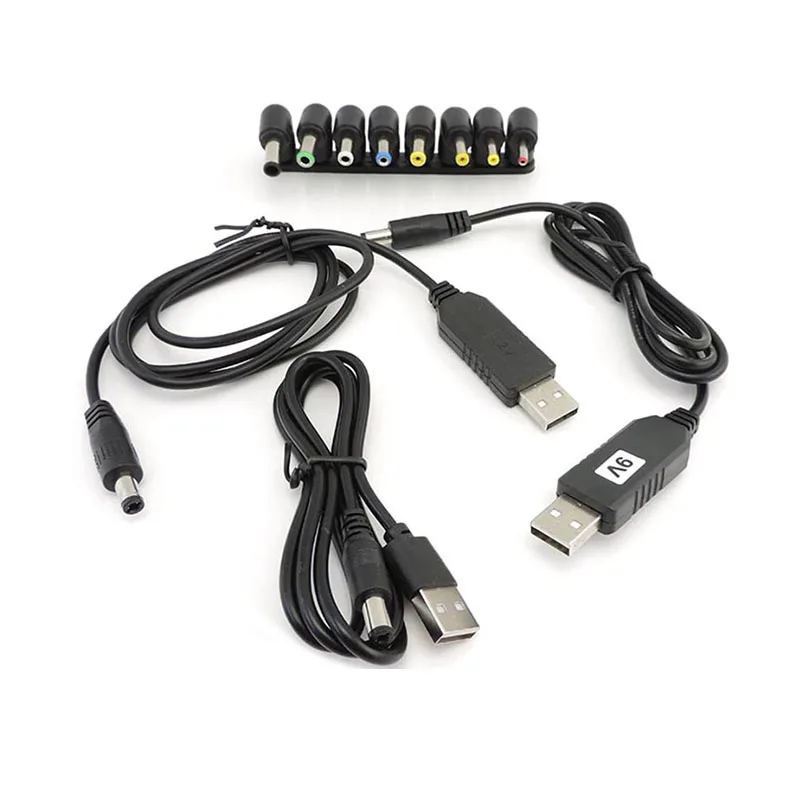 5 В до 9 в 8 4 12 6 USB повышающий силовой кабель разъем постоянного тока 8-контактный