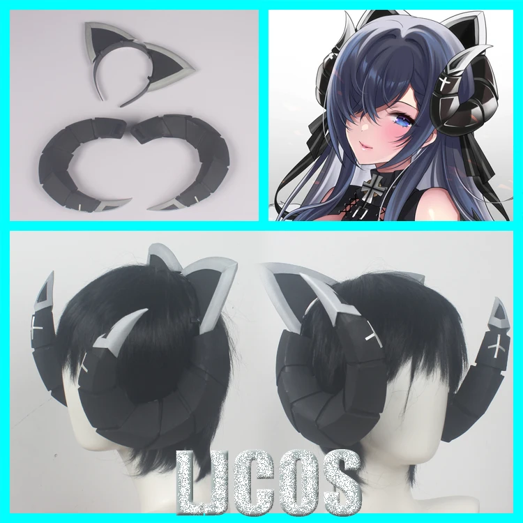 

Hot Game Azur Lane Cosplay Prop Oxter Cosplay Horn Hairpins Halloween Party Horn Anime Cosplay