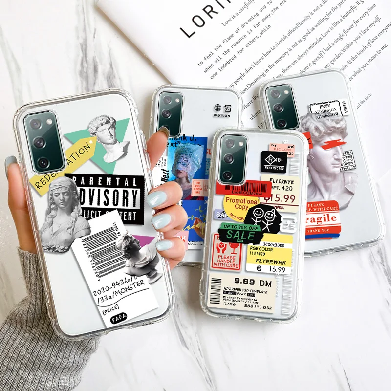 

Case For Samsung S20 FE Cases Silicone Clear Funda Galaxy S21 Plus Note 20 M21 M31 M30S M21S M51 M42 S10 S20 S21 Ultra TPU Cover