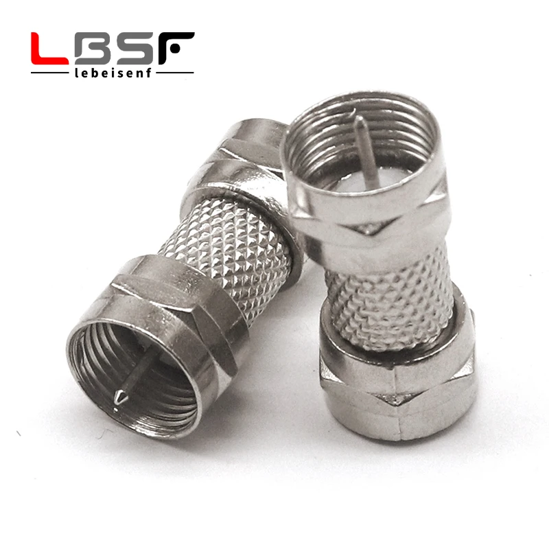 

10 шт. британская резьба F штекер-штекер двойной штырь F штекер прямая в противоположную телеприставку двойной проход вращающееся соединение