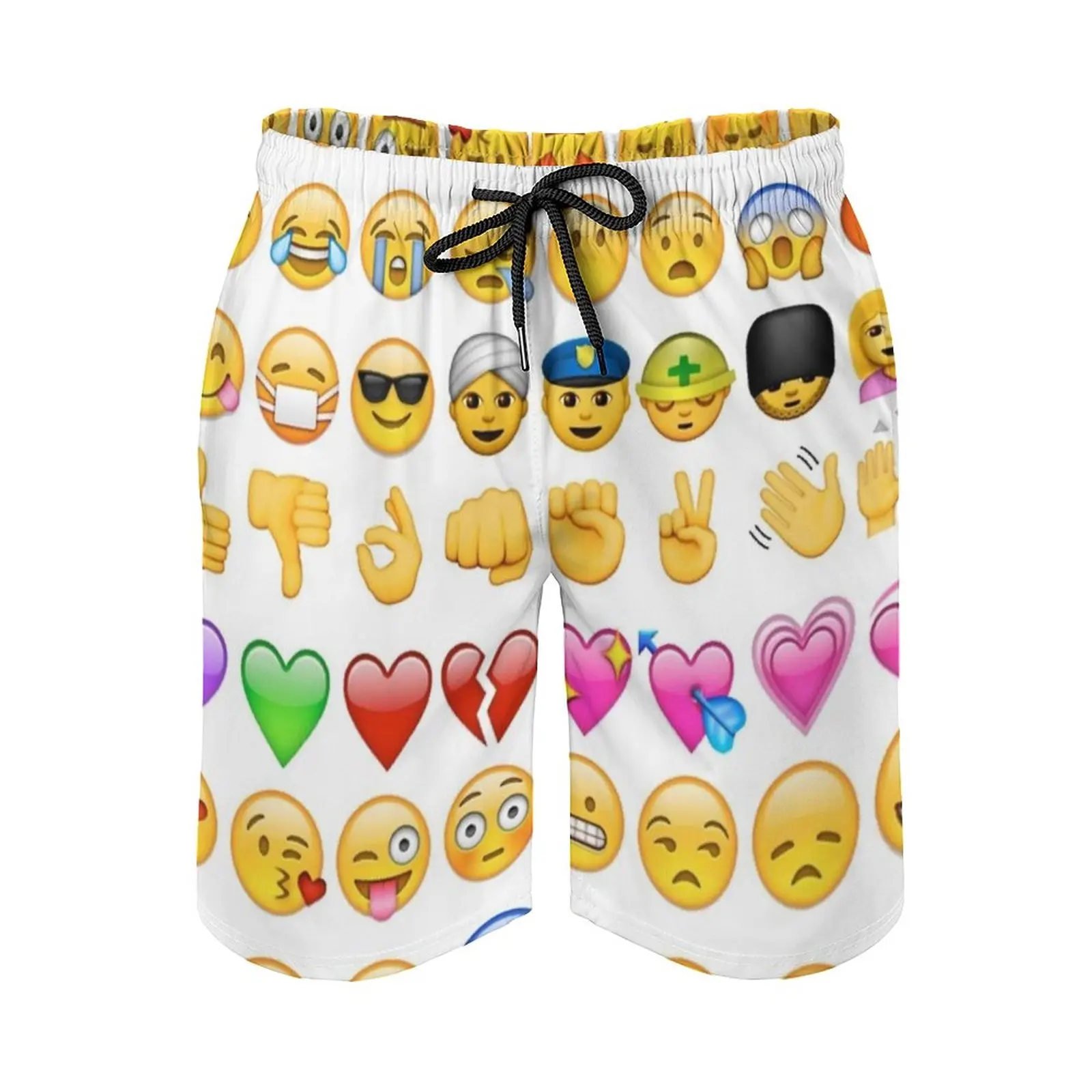 

Print Men's Beach Shorts Board Shorts Bermuda Surfing Swim Shorts S Fun S Cool S Sweet S S S Fun Cool Sweet Android Smiles