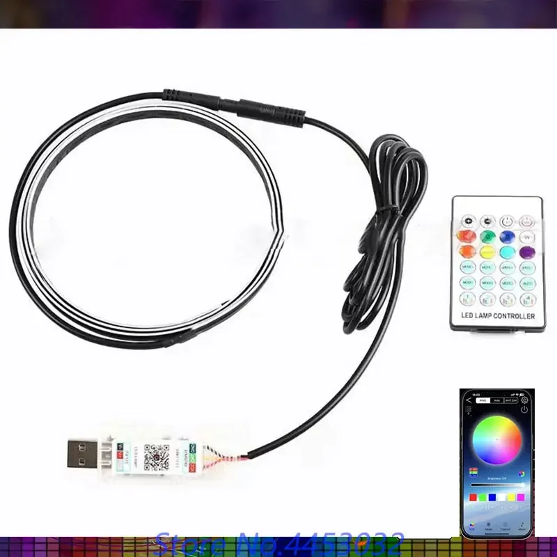 

Новый автомобильный атмосферный светильник для приборной панели для Chevrolet Suburban Silverado Tahoe Malibu Cruze Equinox Camaro, многоцветная музыкальная синхронизация, USB