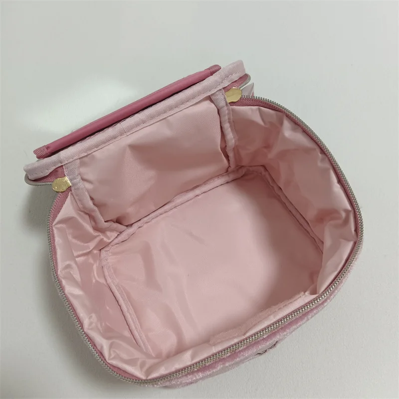 Rilakkuma Korilakkuma Bear косметичка-органайзер для хранения с зеркальной вышивкой розовая