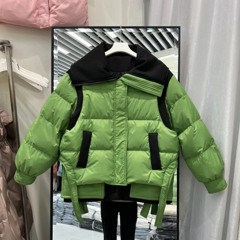 

Womens Parkas Autumn and Winter Womens Short Down Jacket Two Piece Suit New Coats for Women