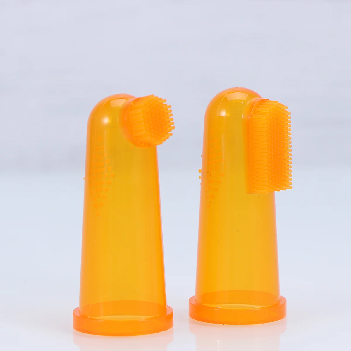 

2pcs Finger Infant Tongue Cleaner Cleaning for Newborns Training Teething Supplies