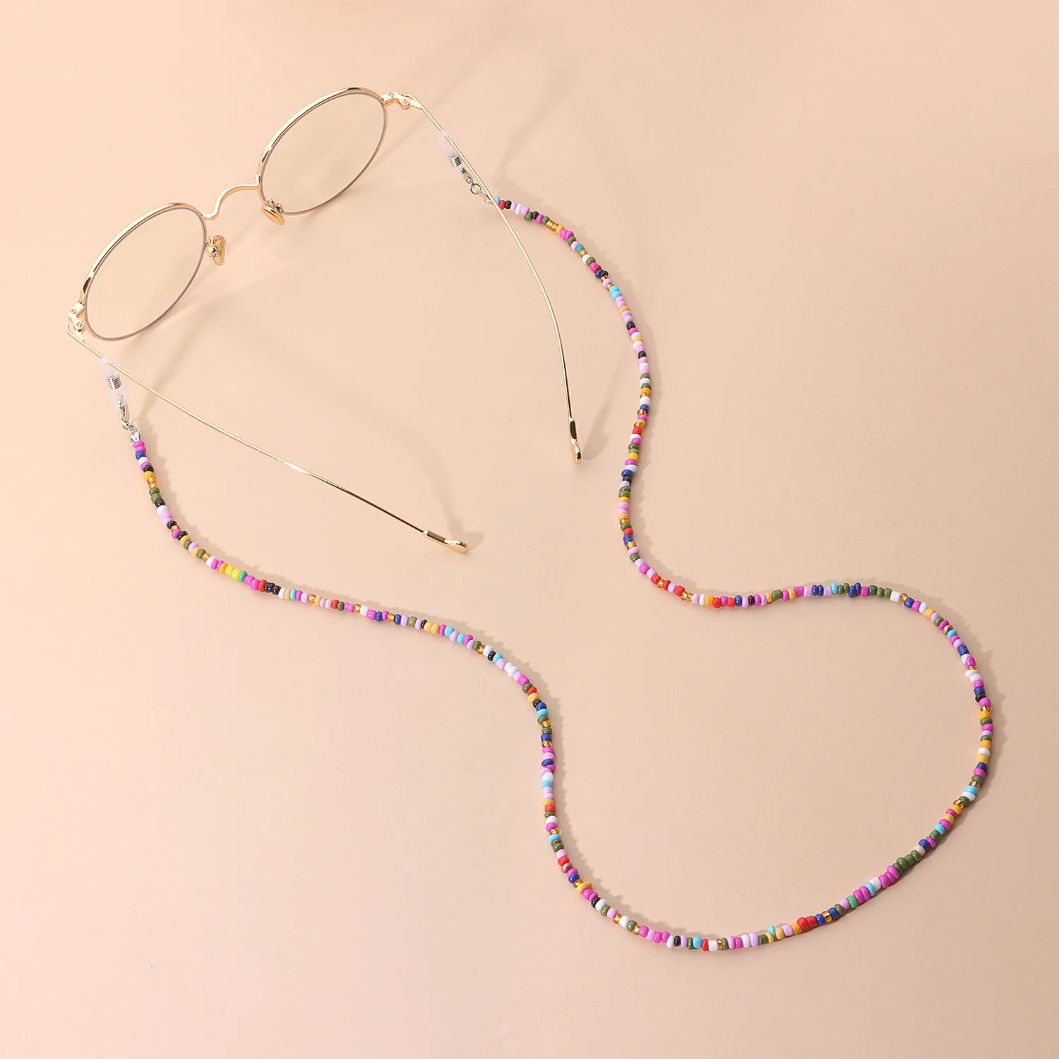 

9 Color Optional Hot Accessories Popular Rice Beads Eyewear Chain Versatile Personality Mask Accessories Eyewear Chain