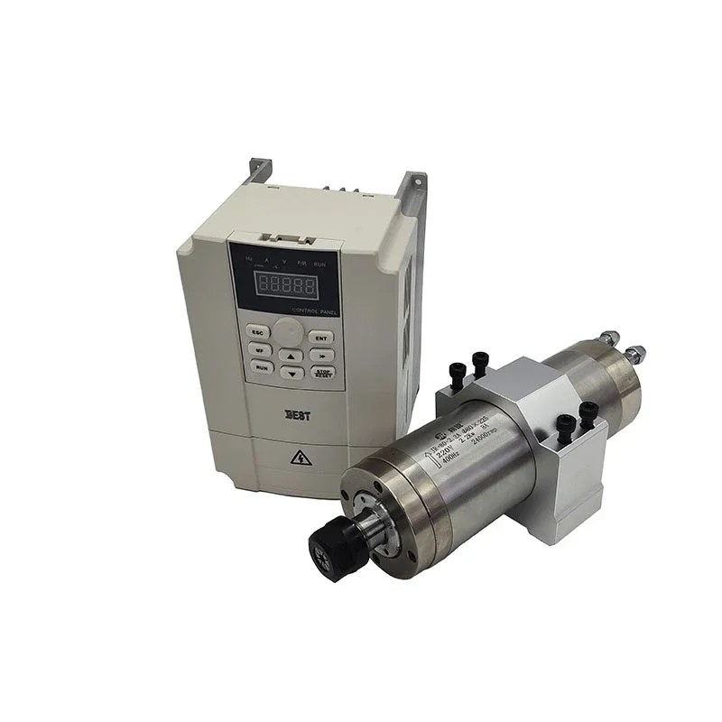Комплект шпинделя с водяным охлаждением AC220V 2 кВт 80*225 двигатель ЧПУ