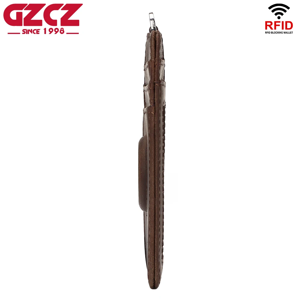 Кошелек Airtag Из Натуральной Кожи Тонкий Держатель Для Карт С Функцией RFID Деловой