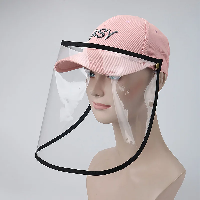 

Men's summer prevent droplets spittle hat female mask cover the face a sunscreen protection baseball cap new premium cottonsun h