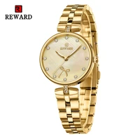 reward fashion business quartz watches for women stainless steel wristwatches seiko movement