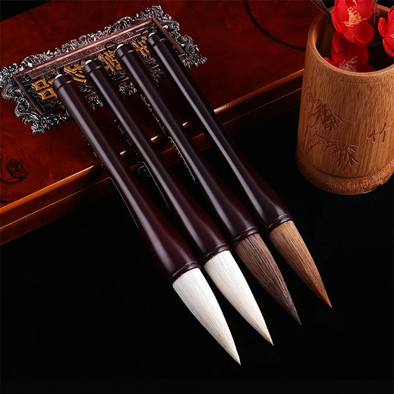 Professional Hopper-shaped Calligraphy Brush Pen Upscale Huzhou Brush Pen Large Calligraphy Pen for Spring Festival Couplet