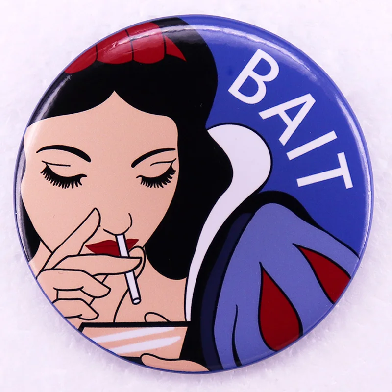 

Rebellious Princess Pinback Button Pin Funny Meme Tinplate Badge Friends Gift Jewelry 58MM