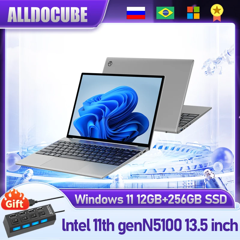 Alldocube GT Book13 13.5 inch 3K screen Win 11 Intel 11th Gen N5100 Dual-band WIFI 16000mAH Battery 3:2 aspect ratio