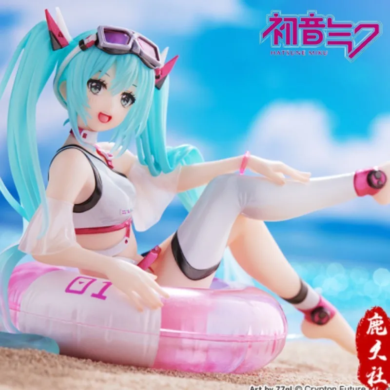 

Anime New Hatsune Miku Action Figurines Kawaii Girl Figure Aqua Float Girl Pool Party 99400 Collection Model Statue Doll Toys